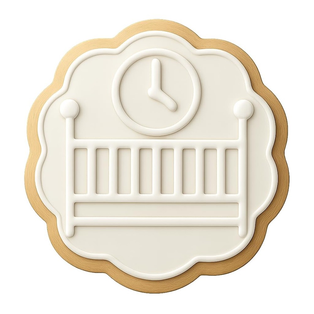 Crib Countdown Cookie Cutter & Stamp - 4x4 Fun Kitchen Baking