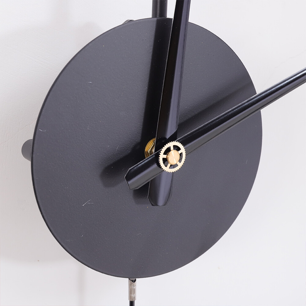20Classical Large Decorative Wall Clock with Pendulum Modern Non-Ticking Silent