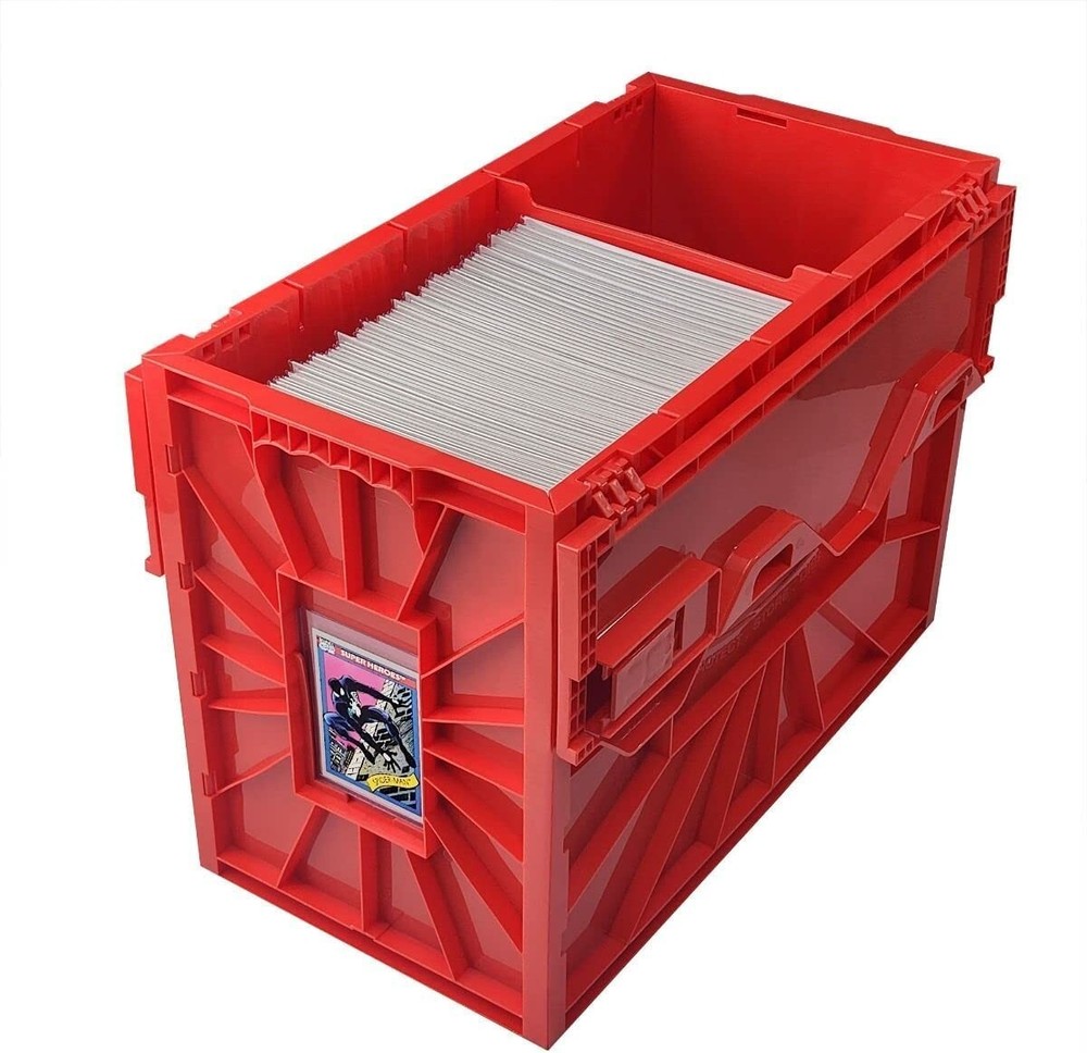 1 BCW Short Comic Book Bin - Red Heavy Duty Acid Free Plastic Stackable Box