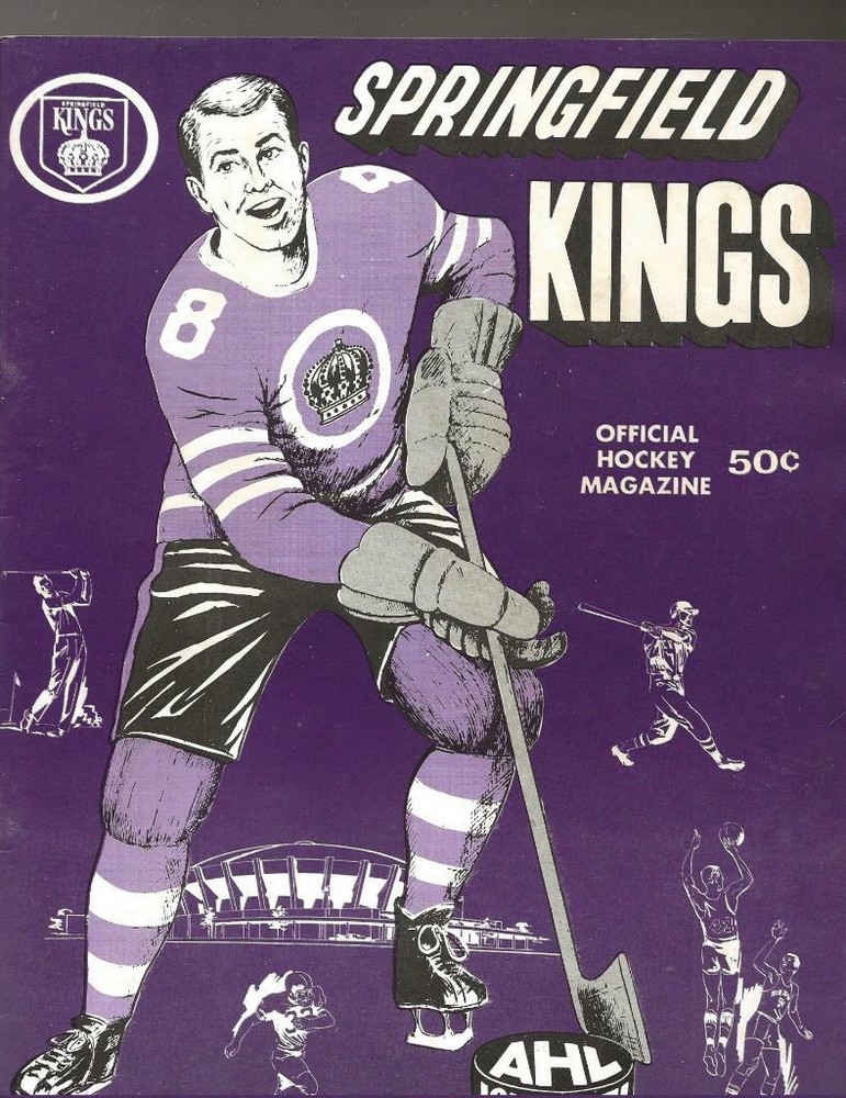 1970-71 SPRINGFIELD KINGS AHL PROGRAM vs HERSEY10-09-1970