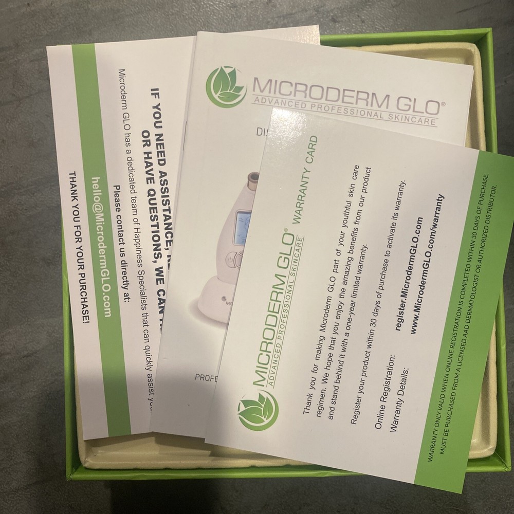 Microderm GLO Diamond Microdermabrasion Advanced Professional Skincare Pre Owned