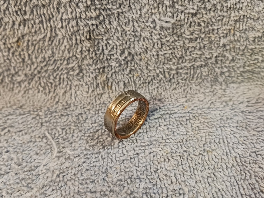 1988  Washington Quarters, coin ring, size 6- 1/2