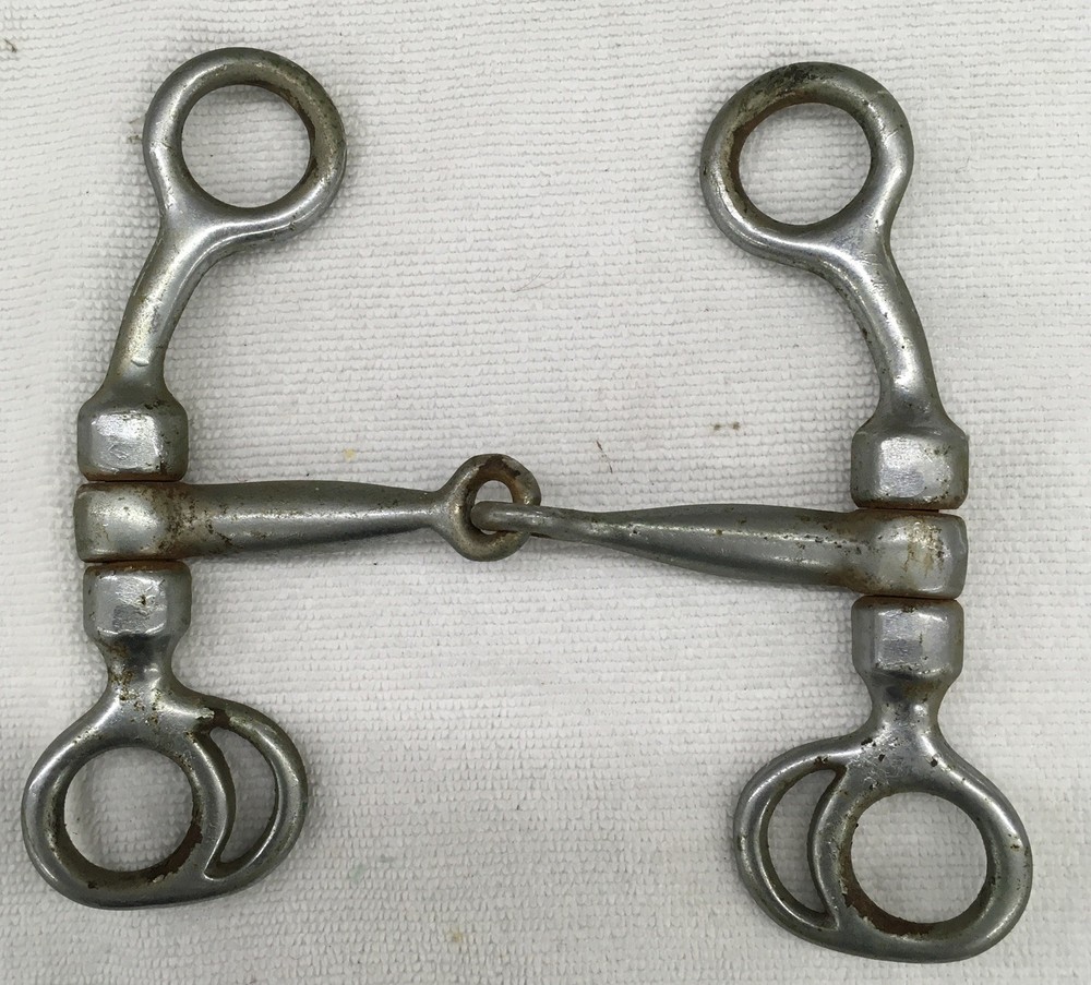 Western Snaffle Horse Bit, 6” X 6”, Preowned c5