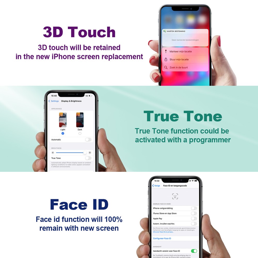 For iPhone 11 Pro Max Incell LCD Display Touch Screen Digitizer Replacement Kit