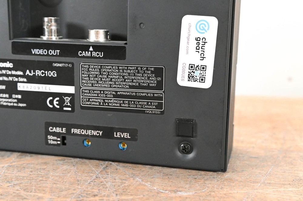 Panasonic AJ-RC10G Remote Control Unit CG00UE6