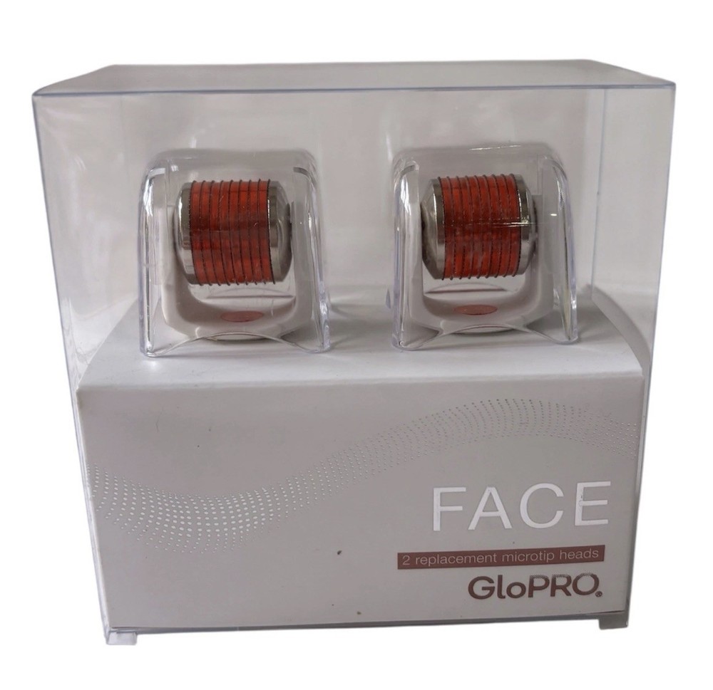 GloPro Replacement Microtip Face Heads Brand New IN Box 2 Pcs