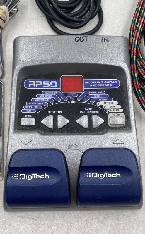 DigiTech RP50 Modeling Guitar Processor Effect Pedal With Manual