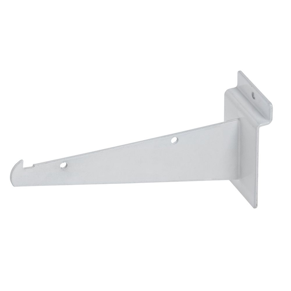 Slatwall Shelf Bracket, 6" White