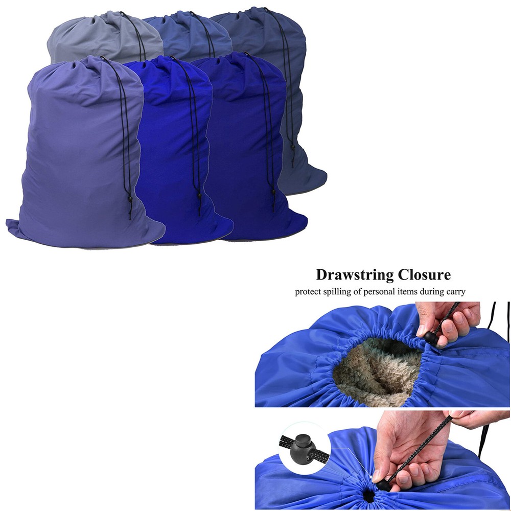 Extra Large 29" X 40" Nylon Washable Laundry Bag, Heavy Duty Hamper Drawstring