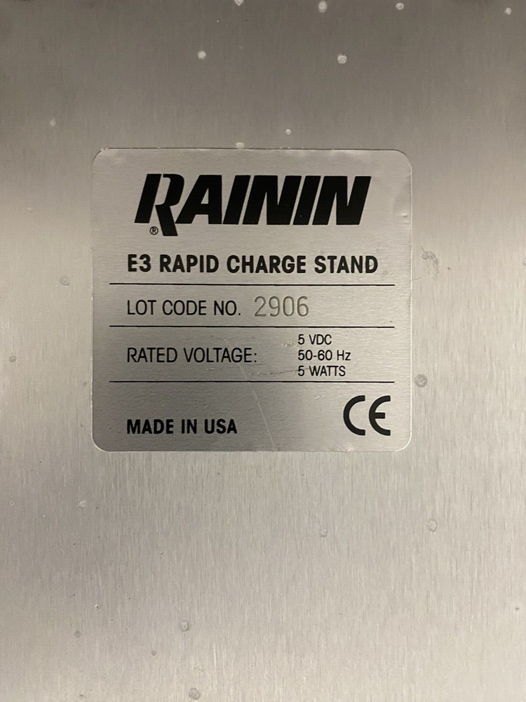 Rainin E3 Rapid Charge Pipette Charger Stand