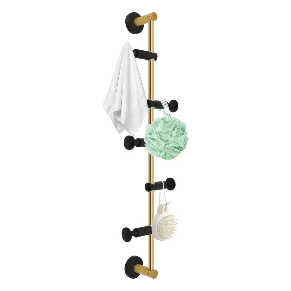 Coat Rack Coat Rack With 5 Adjustable Hooks Wall Mounted Vertical 24.02*2.76in
