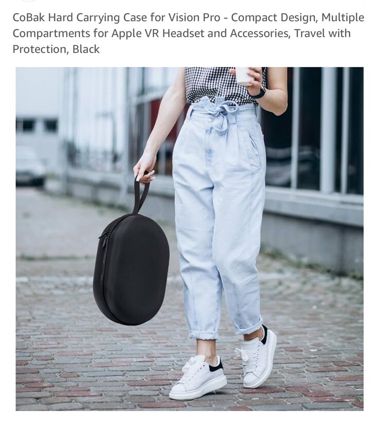 Hard Carrying Case For Vision Pro Multiple Compartment For Apple Vr