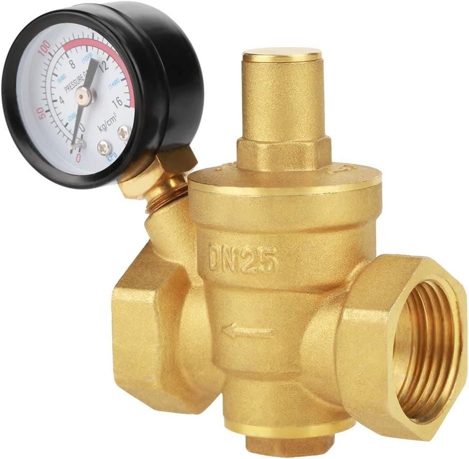 DN25 Water Pressure Regulator 1 inch Valve Brass...