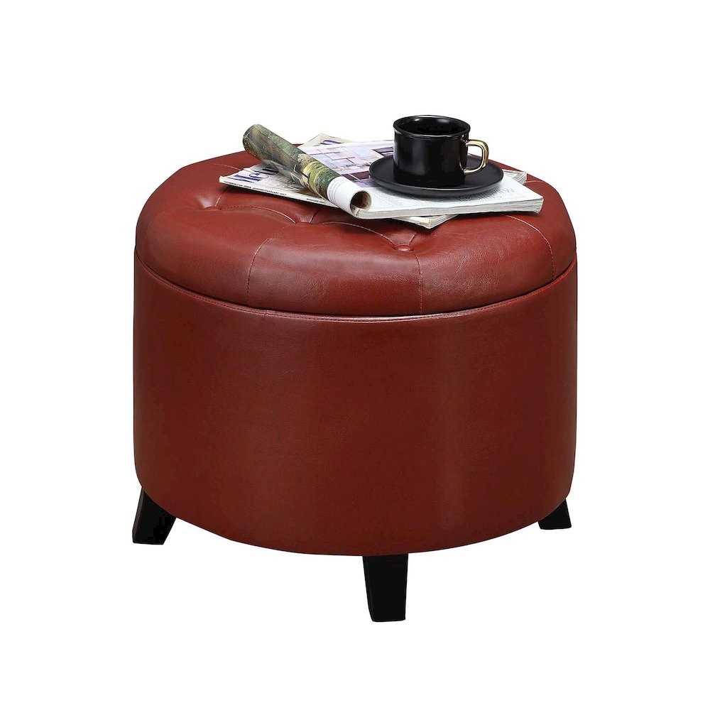 Designs4Comfort Round Storage Ottoman