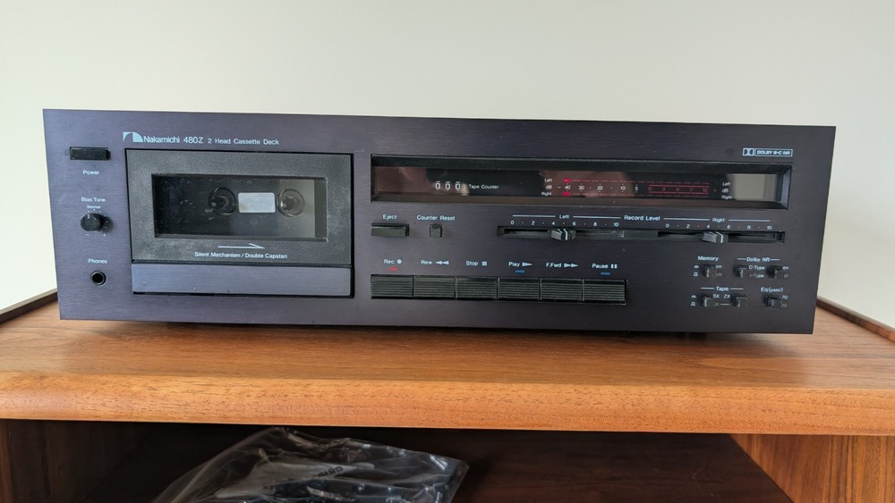 Nakamichi 480z 2 Head Cassette Deck *NOT WORKING* Powers On