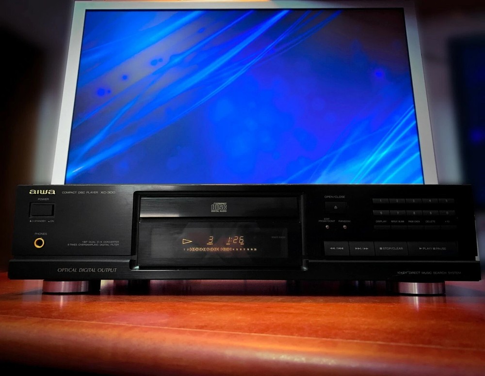 AIWA XC-300E 🌈RaRe🌈 Stereo CD Compact Disc Player