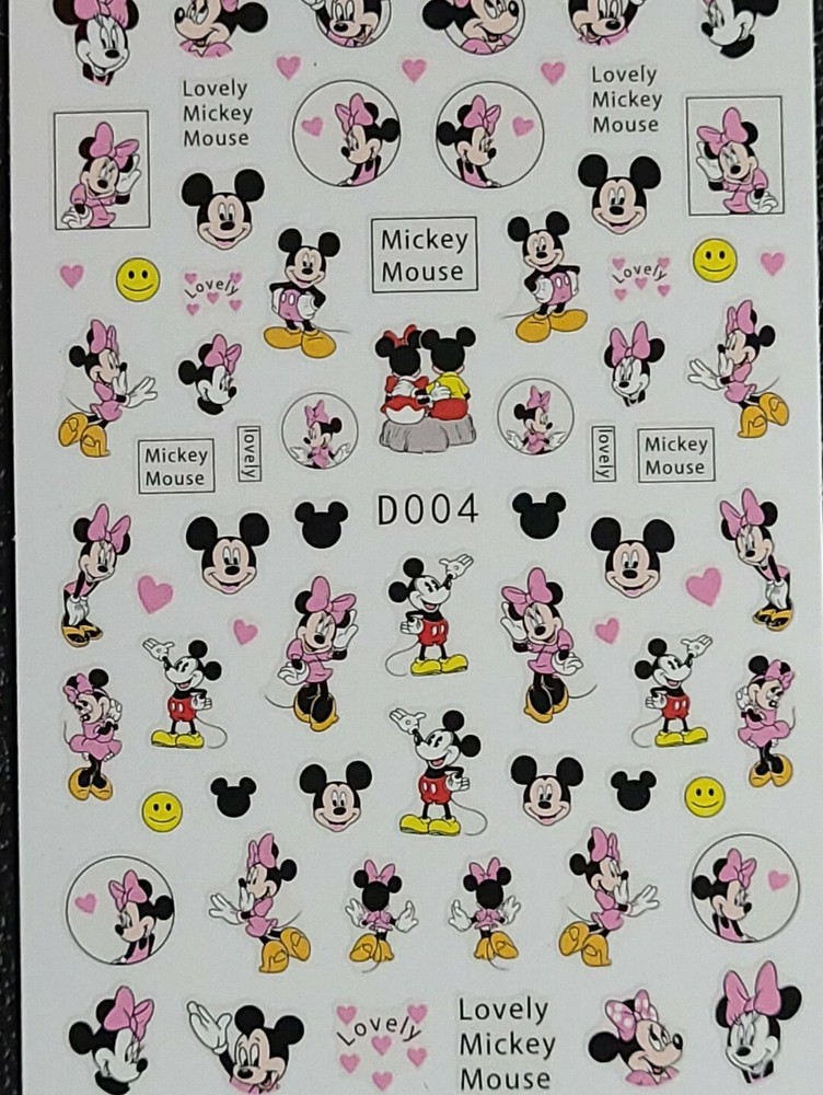 Mickey Mouse Nail Art Stickers