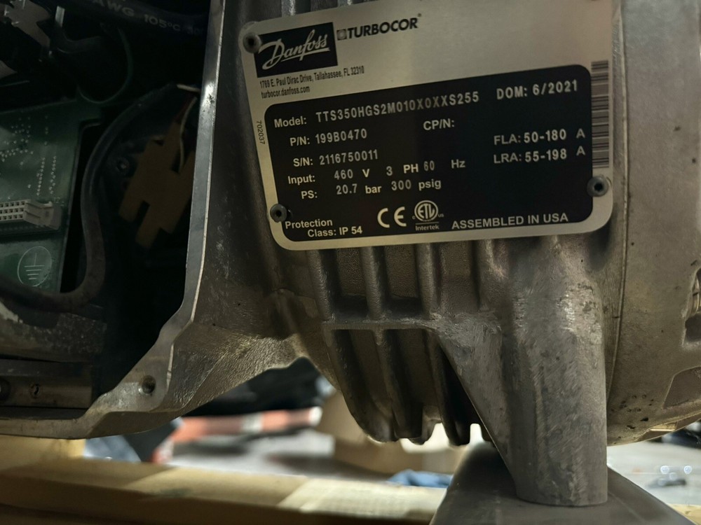 DANFOSS TURBOCOR  COMPRESSOR TT350. Softstart