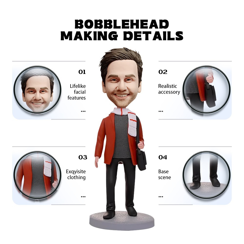 Handmade Custom Bobblehead,Previewable and Modifiable,Figures Full Personalized