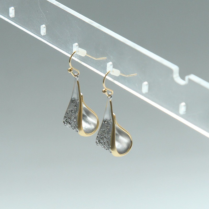 Alexis Bittar Ribbon Curl Loop Crystal Encrusted Earrings