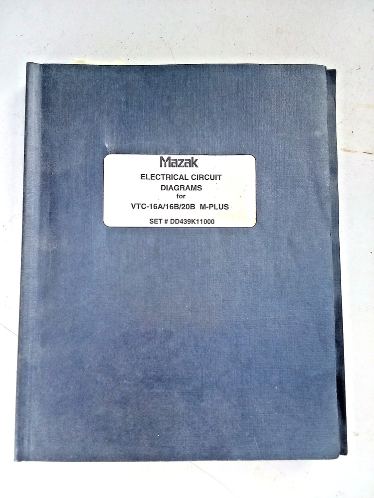 Mazak Electrical Circuit Digrams M-Plus (VTC 16/20 )