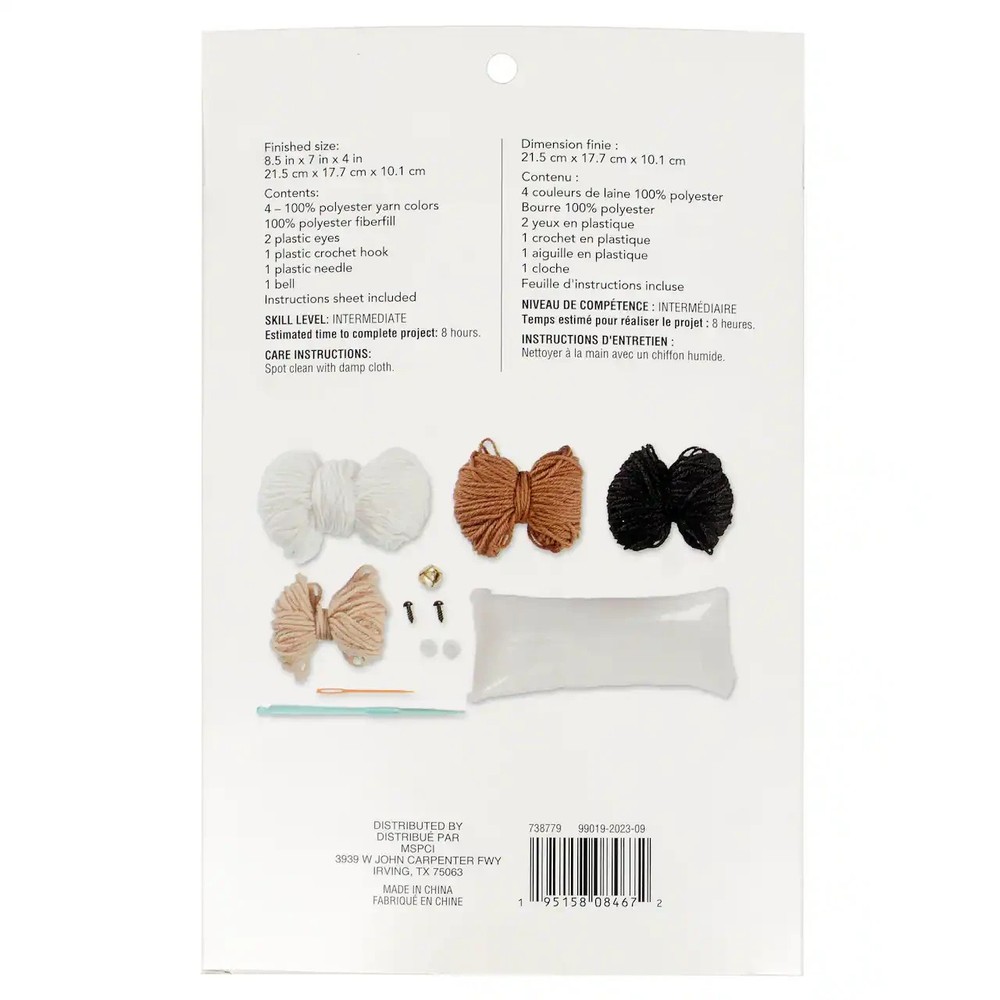 Loops & Threads Crochet Kit "Cow"
