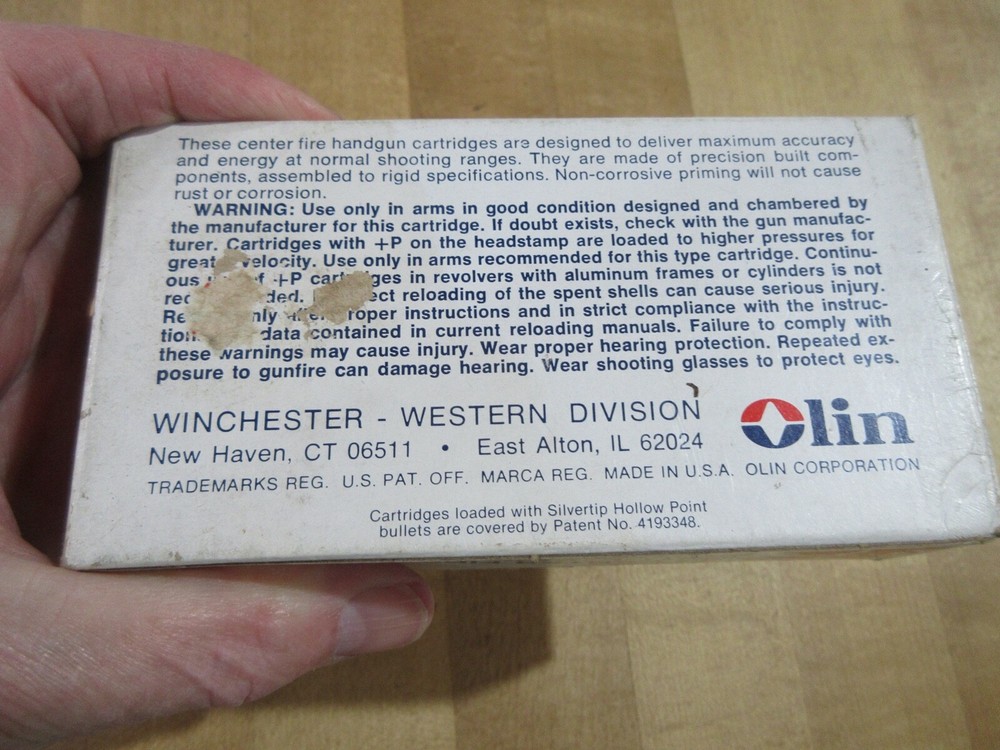 Empty Ammo Box Winchester Western 25 automatic with insert (w15) #47