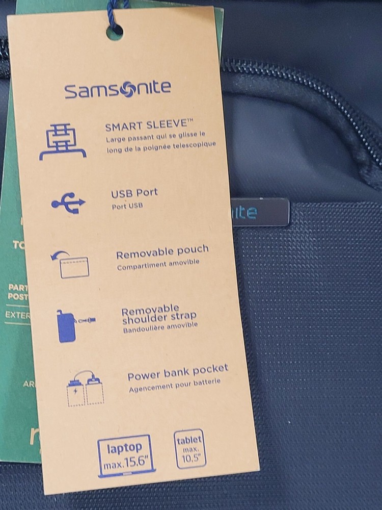 Samsonite Mysight 15.6" Authentic Laptop Backpack Minimalist Style Black