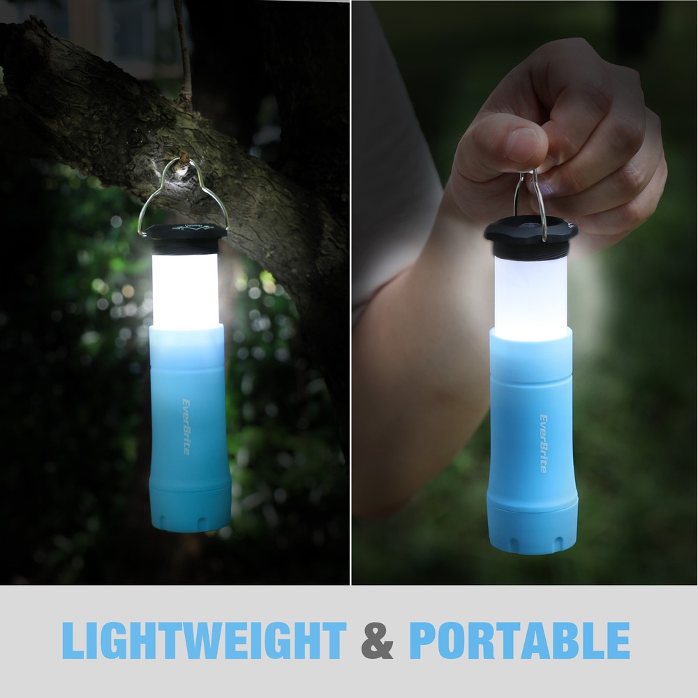 EverBrite 2-in-1 Mini Lanterns and Flashlights Blue Zoomable Flashlight