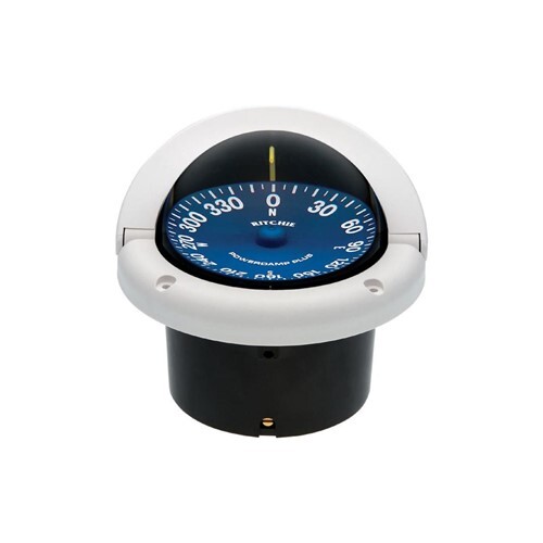 Ritchie Compass, Flush Mount, 3.75" Dial, White SS-1002W