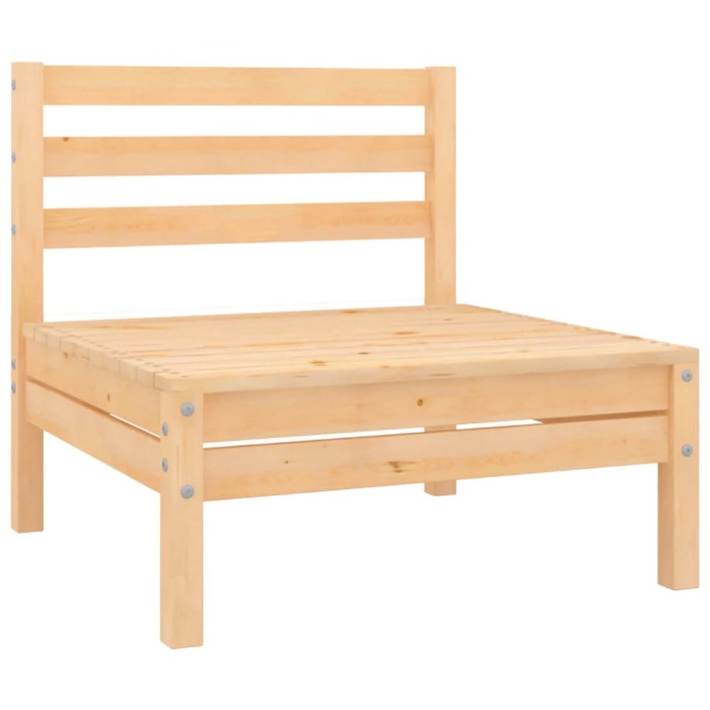 Middle Sofa Natural Pine Solid pine wood Medium Modular