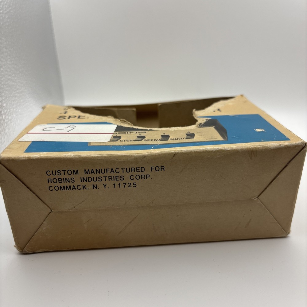 Vintage Robins 47-500 Solid State 4-System Stereo Speaker Selector Switch READ