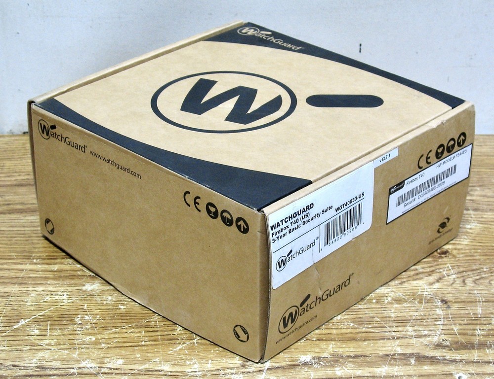 WatchGuard Technologies Firebox T40 Firewall  - FS4AE5 - New!