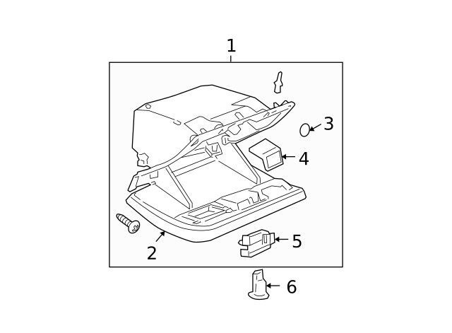 Genuine GM Instrument Panel Storage Compartment 25800674