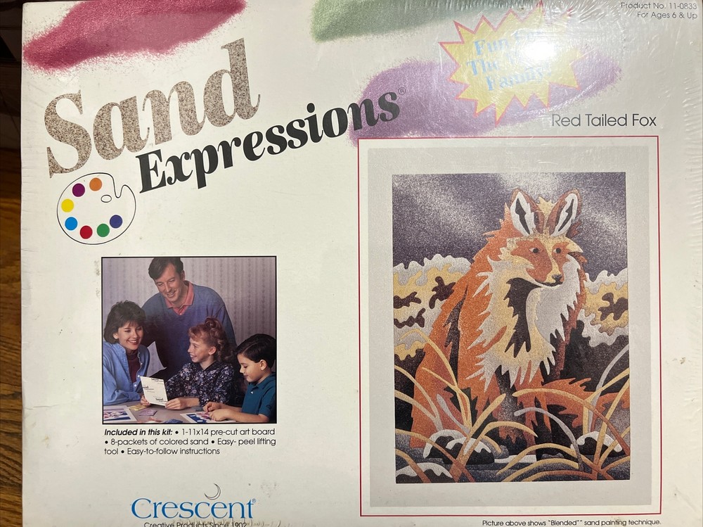 sand expressions red tailed fox