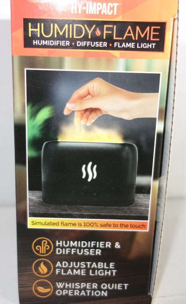 Humidy Flame Humidifier Flame-Light LED Effect ,Quiet, Essential Oil Diffuser