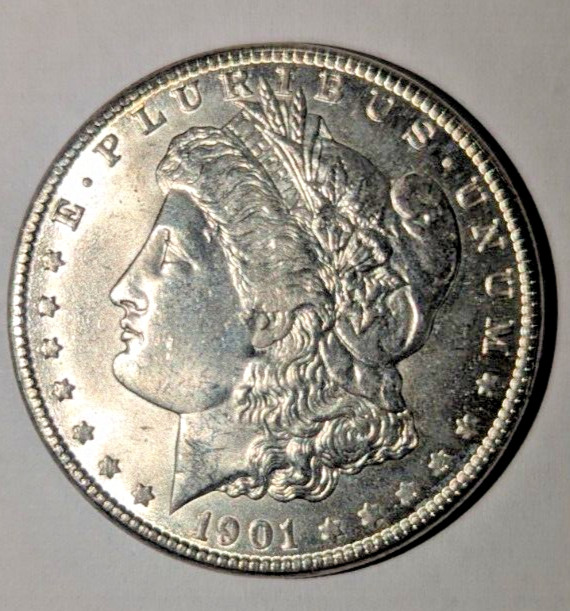 1901 O Morgan Silver Dollar ~ Blast White ~ 90% Silver ~#431