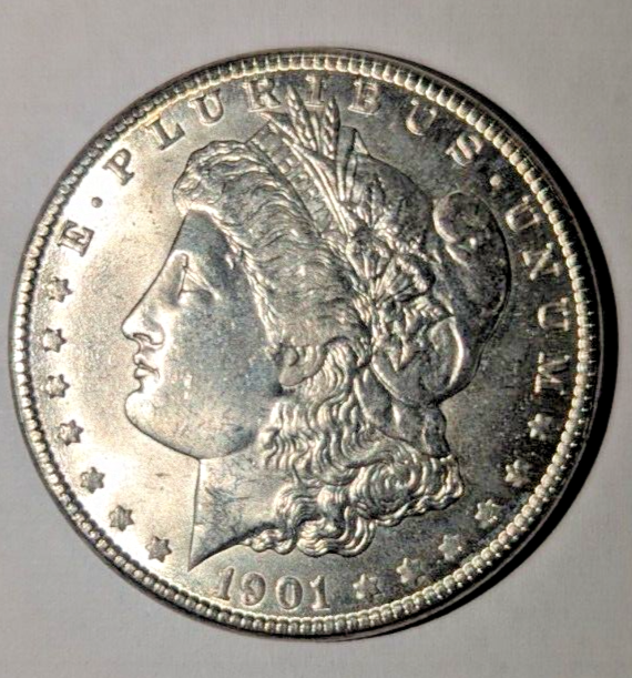 1901 O Morgan Silver Dollar ~ Blast White ~ 90% Silver ~#431