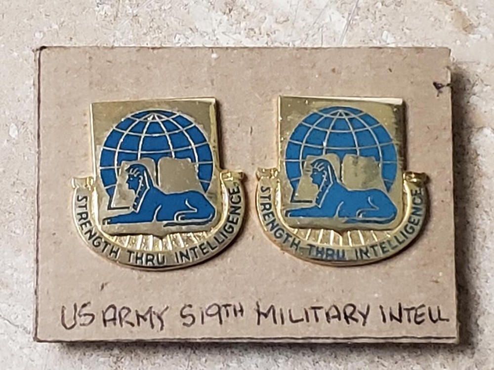519th Military Intelligence Battalion Crest DUI (Pair)