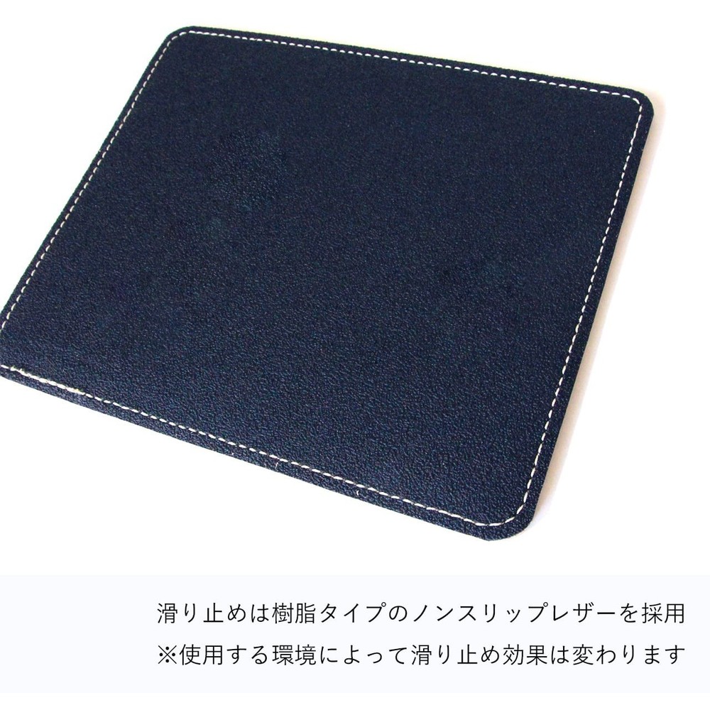 Genuine Cowhide Leather Mouse Pad, Square, Non-Slip Back