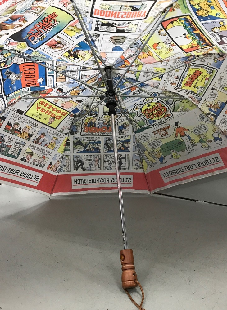 St Louis Post Dispatch Multicolor Comic Strip Blondie Dilbert Umbrella