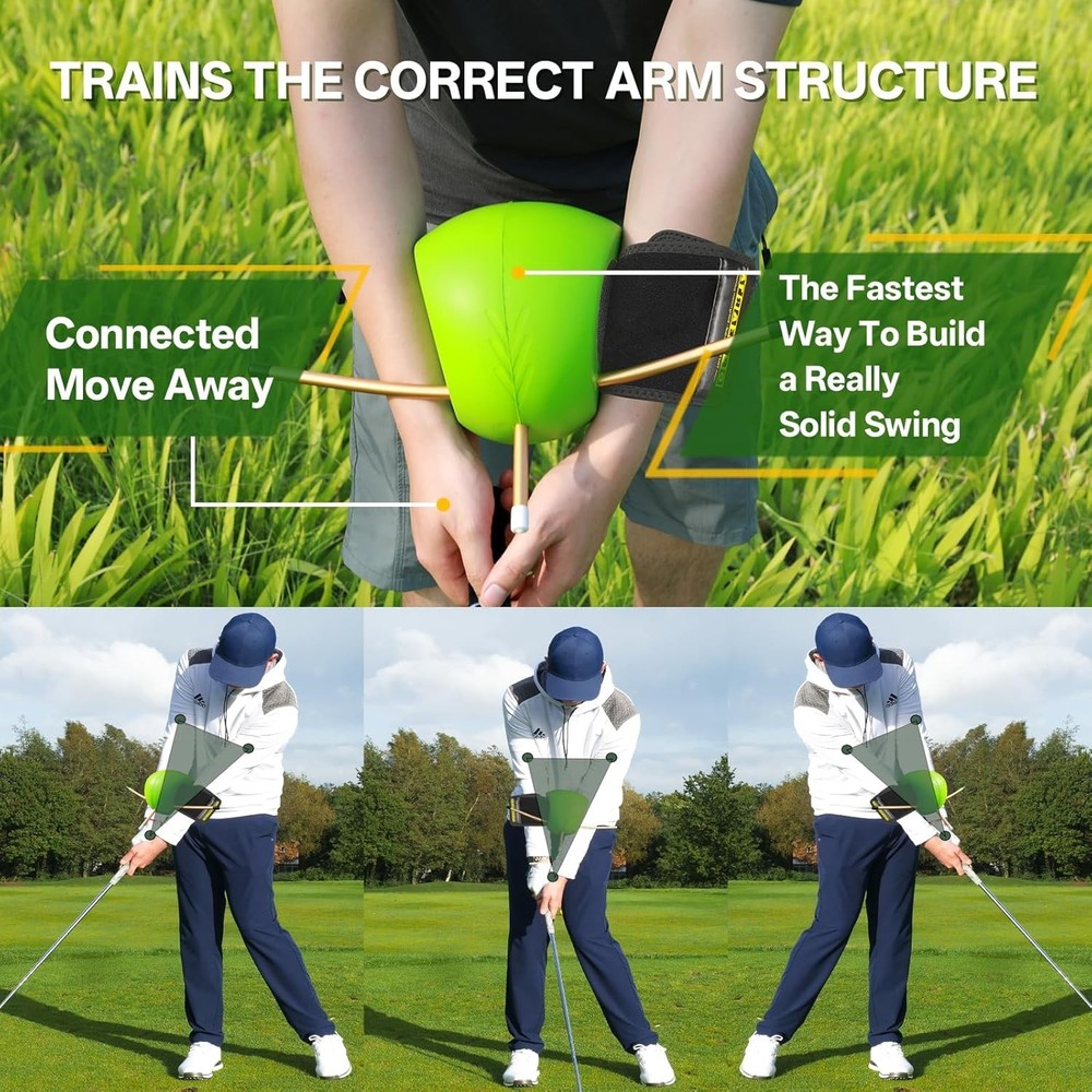 Connector Smart Ball Golf Trainer for Swing & Hand Positioning