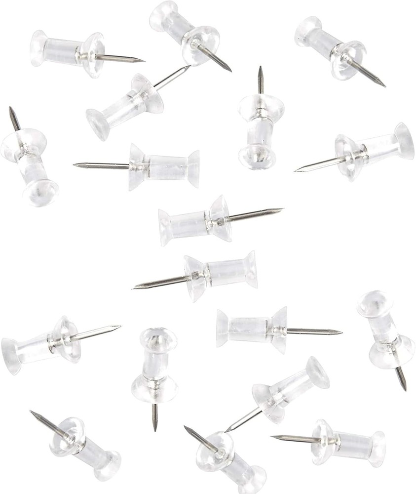 Versatile 100-Pack Push Pins with Sharp Steel Points - Ideal for Bulletin Boards