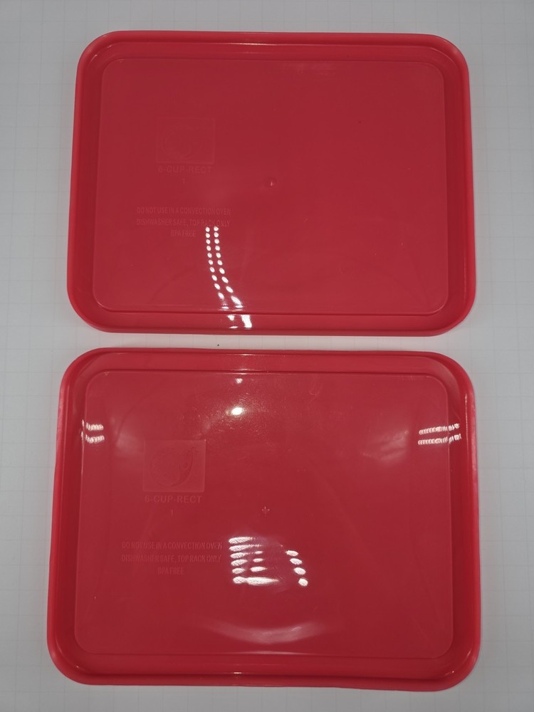 Replacement Lid for 6-CUP Pyrex Cover Rectangle (6.75" x 8.75") (2-Pack)