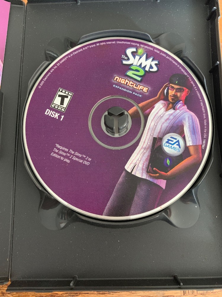 The Sims 2 Nightlife Expansion Pack CD Rom Game