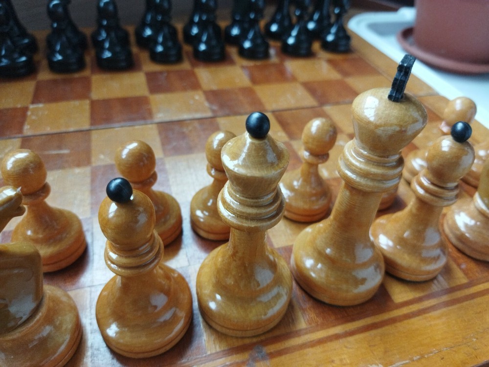Vintage soviet old chess