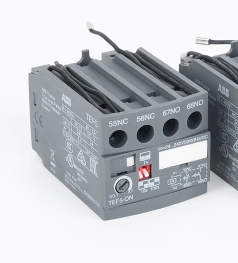 ABB Electrifying Delay Head TEF5-ON Contactor Timer Module Time Delay Relay