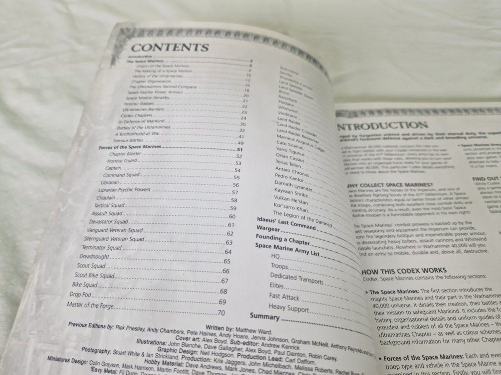 Warhammer 40K SPACE MARINES Codex Softcover 2009 Games Workshop OOP VGC