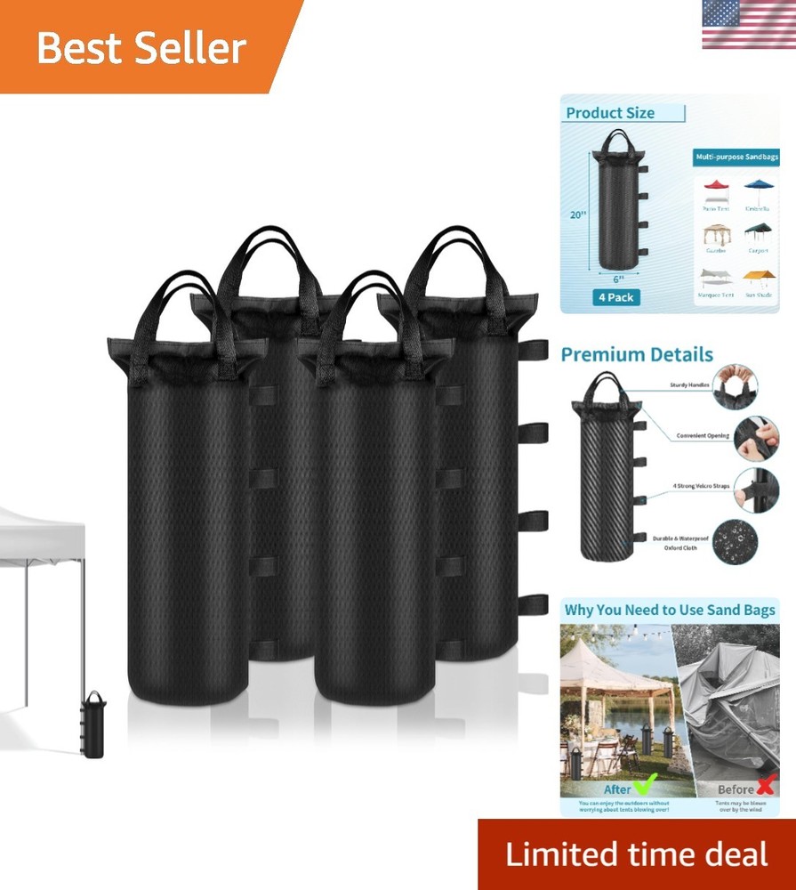Durable Sandbags for Tent Legs, 4-Pack -  Outdoor Stability Solution