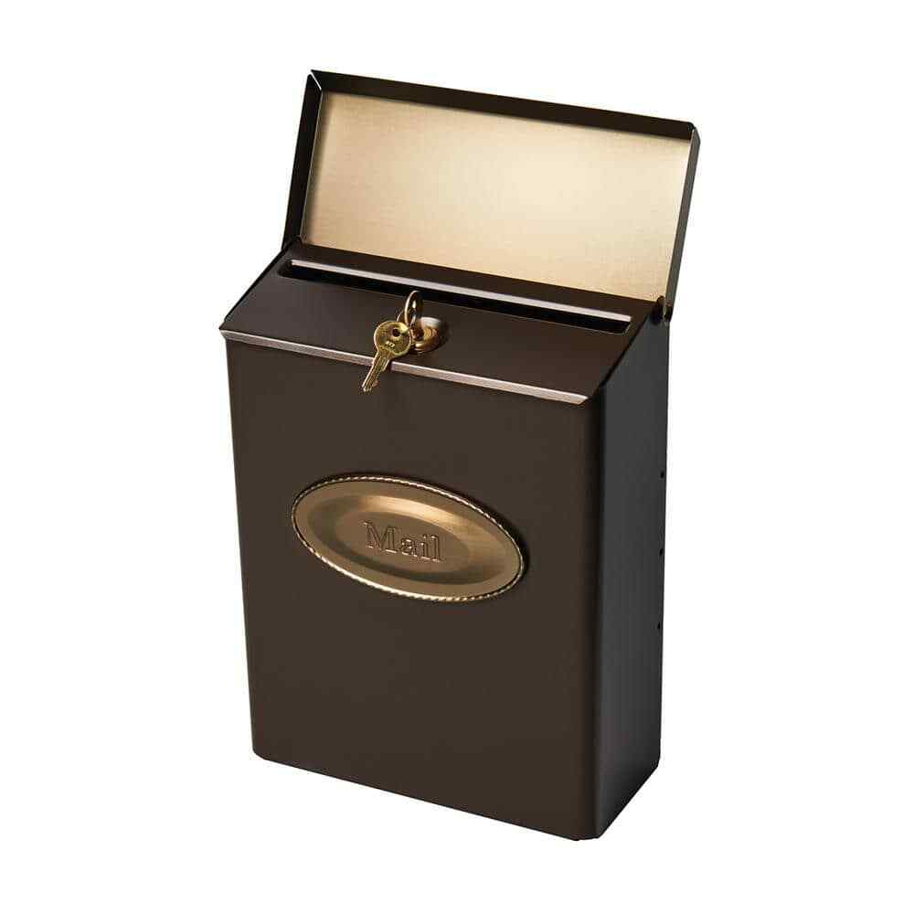 Architectural Mailboxes Designer Venetian Bronze with Brushed Brass, Medium
